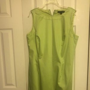 Brooks Brothers Sz 14 ,Chartreuse,sleeveless dress